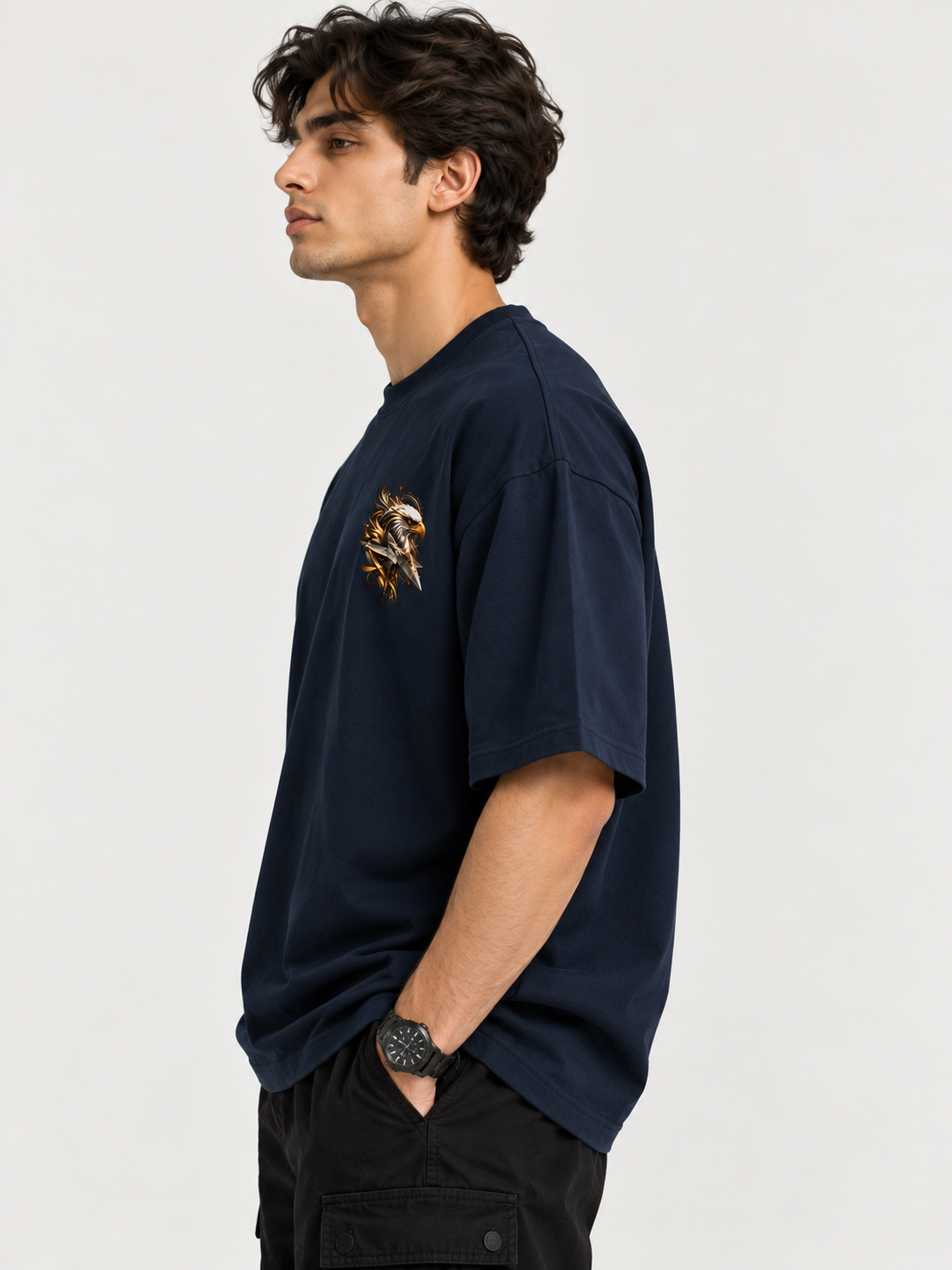 UC22 Oversized Classic T-Shirt – Eagle Fighter