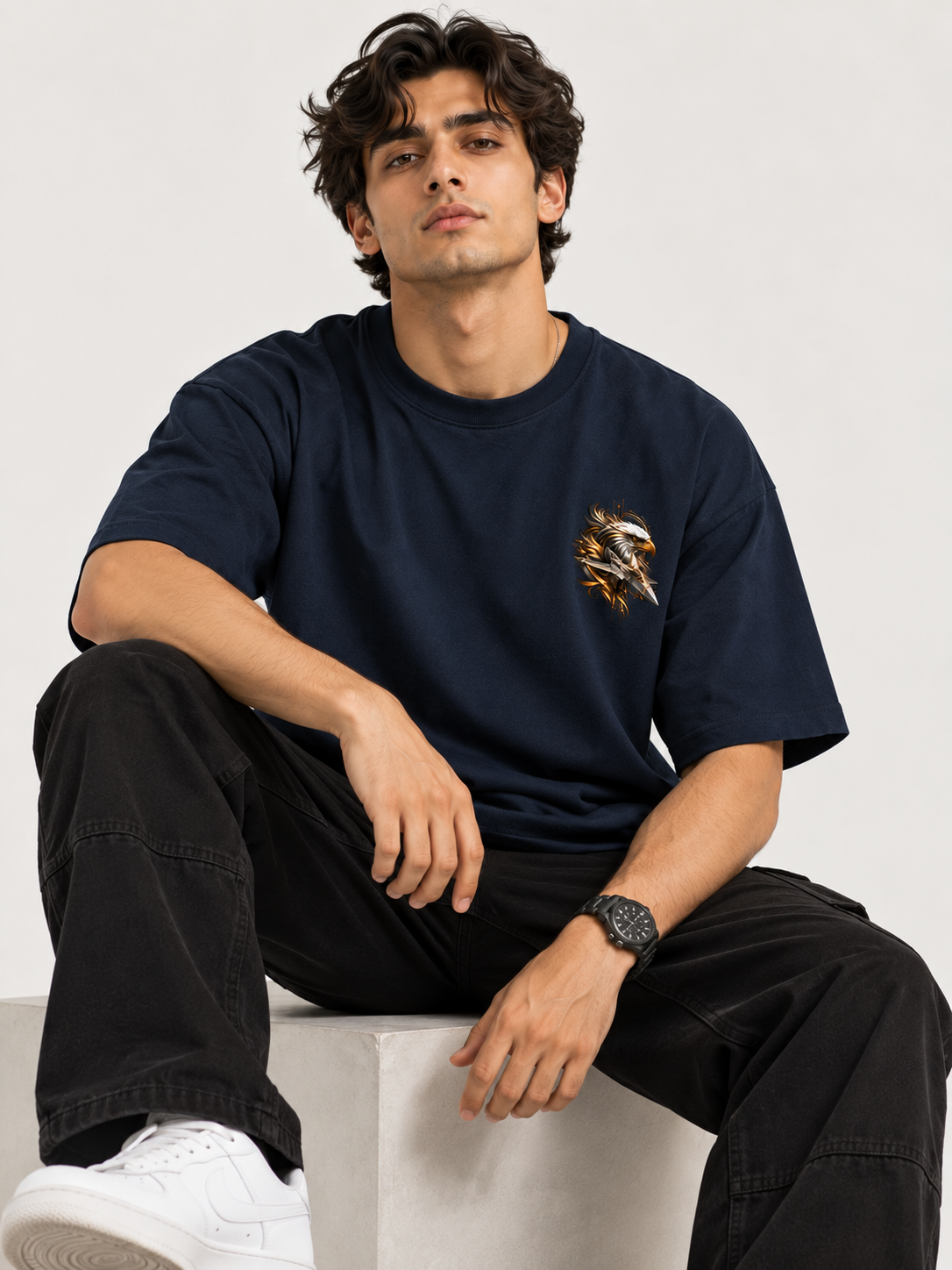 UC22 Oversized Classic T-Shirt – Eagle Fighter