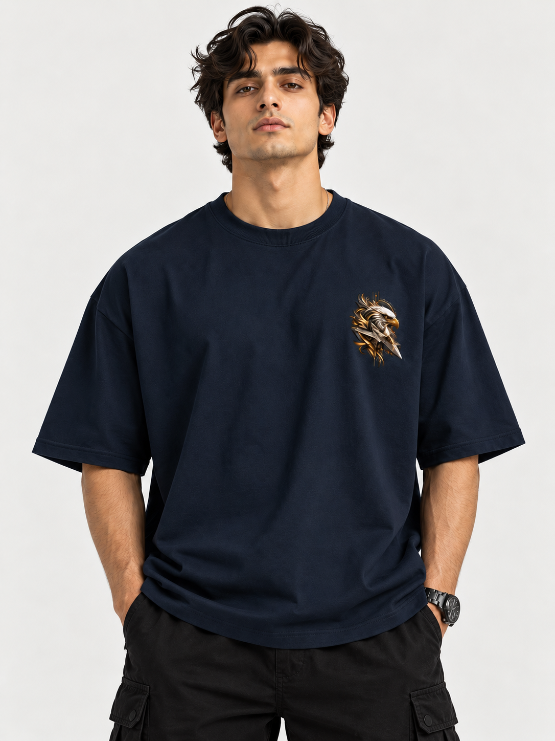 UC22 Oversized Classic T-Shirt – Eagle Fighter